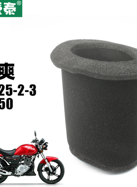适用于豪爵摩托锐爽EN125-2E-2F-3E-3F空气格EN150-A海绵滤芯空滤