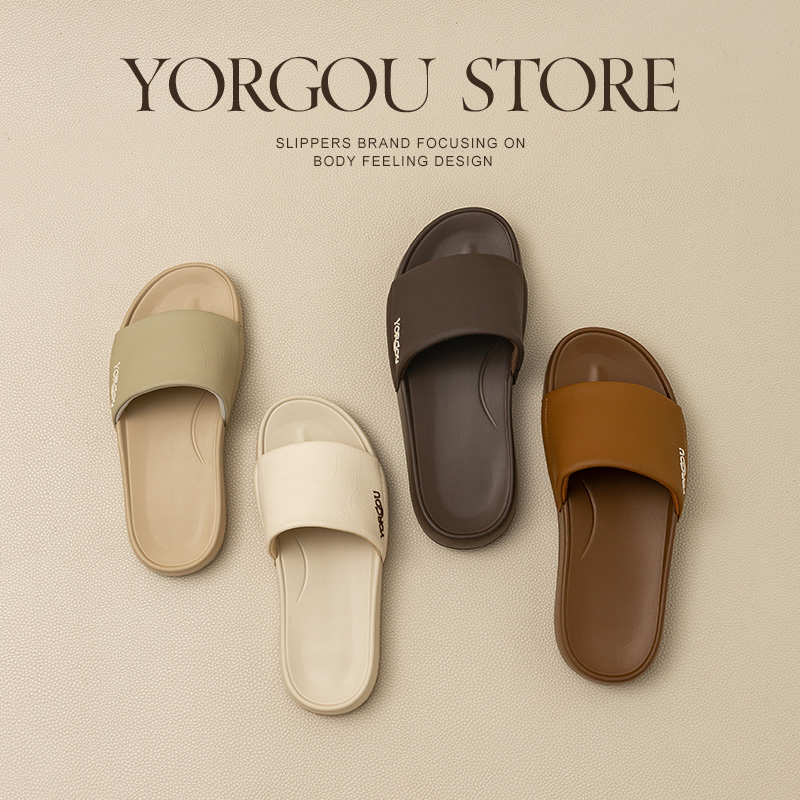 远港人体工学高级感健身凉拖鞋女夏天户外穿厚底防滑耐磨一字拖男