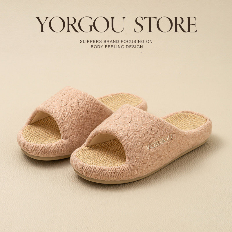 远港高级感四季布艺棉麻拖鞋女室内春秋吸汗居家用软底防滑亚麻男,居家布艺,居家棉拖/棉鞋,淘宝优惠券,粉丝福利购,淘宝优惠卷