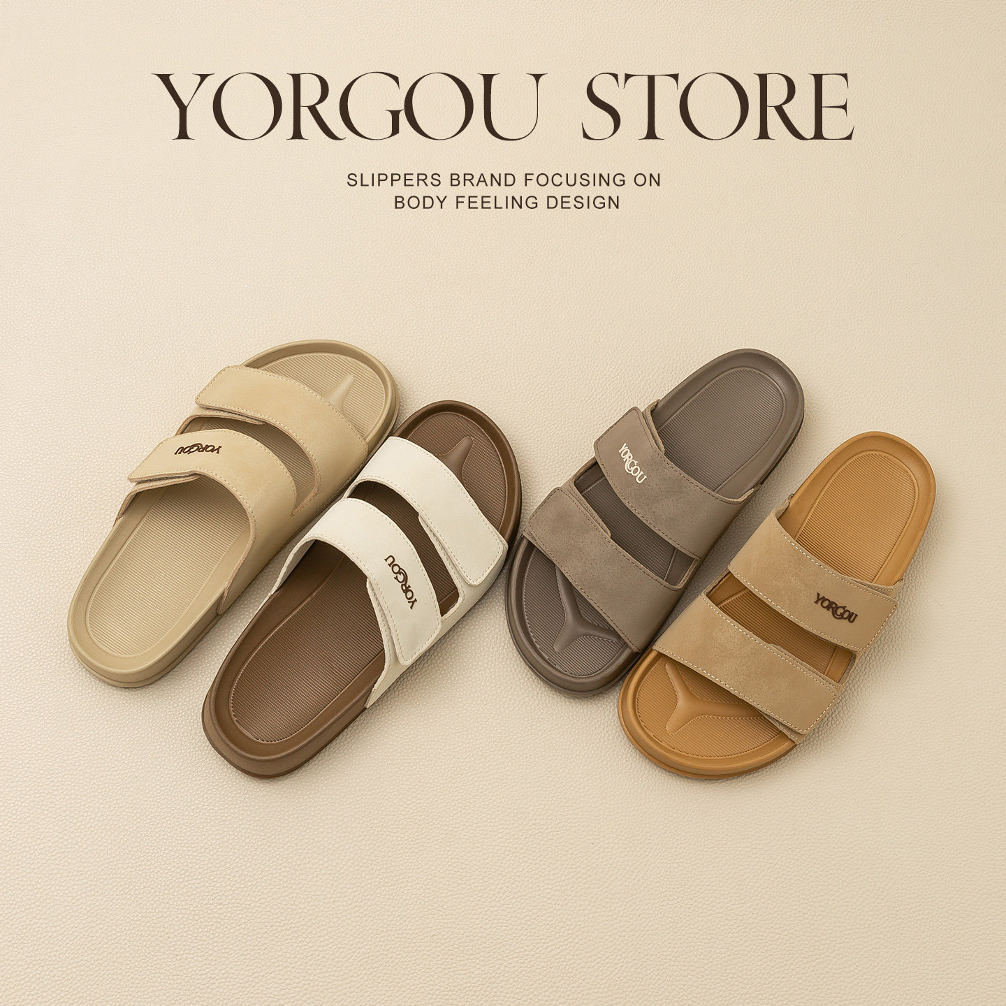 远港厚底勃肯拖鞋女夏季防滑外穿沙滩魔术贴办公室一脚蹬通勤凉拖,女鞋,一字拖,淘宝优惠券,粉丝福利购,淘宝优惠卷