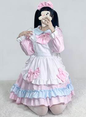 日系二次元软妹侍女装COS动漫小