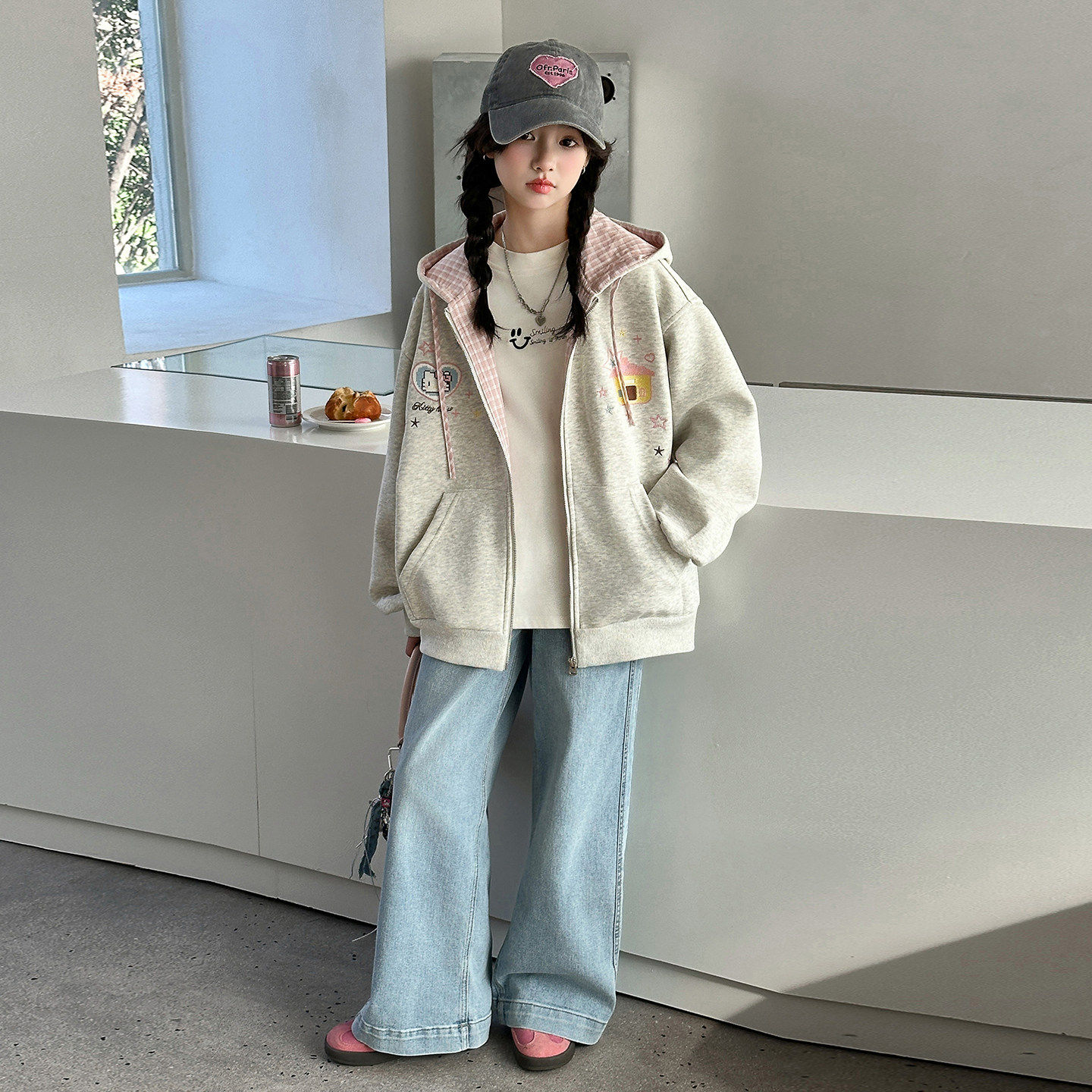 大童休闲2026开衫春装春秋女童新款卫衣儿童款装外套上衣春季洋气