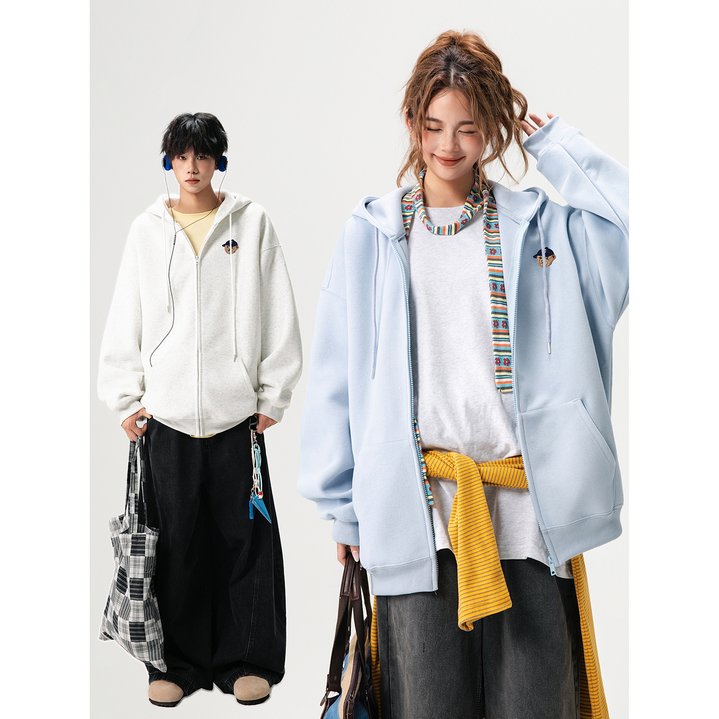 2025新款420克华棉开衫卫衣A336-1-HH1531-特P55（60棉40聚酯纤维，男装卫衣，电商A336-1
