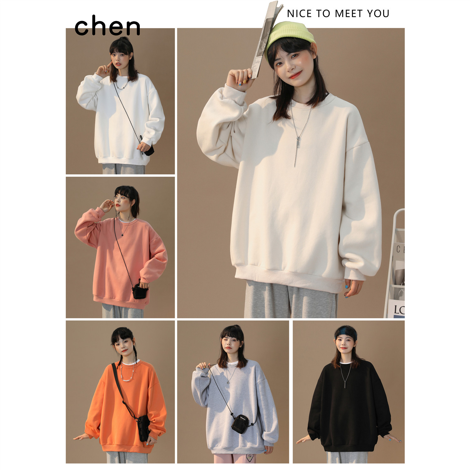 21年秋季新款圆领卫衣197-5-WY002-P38控价48，女装卫衣/绒衫，星座197-5