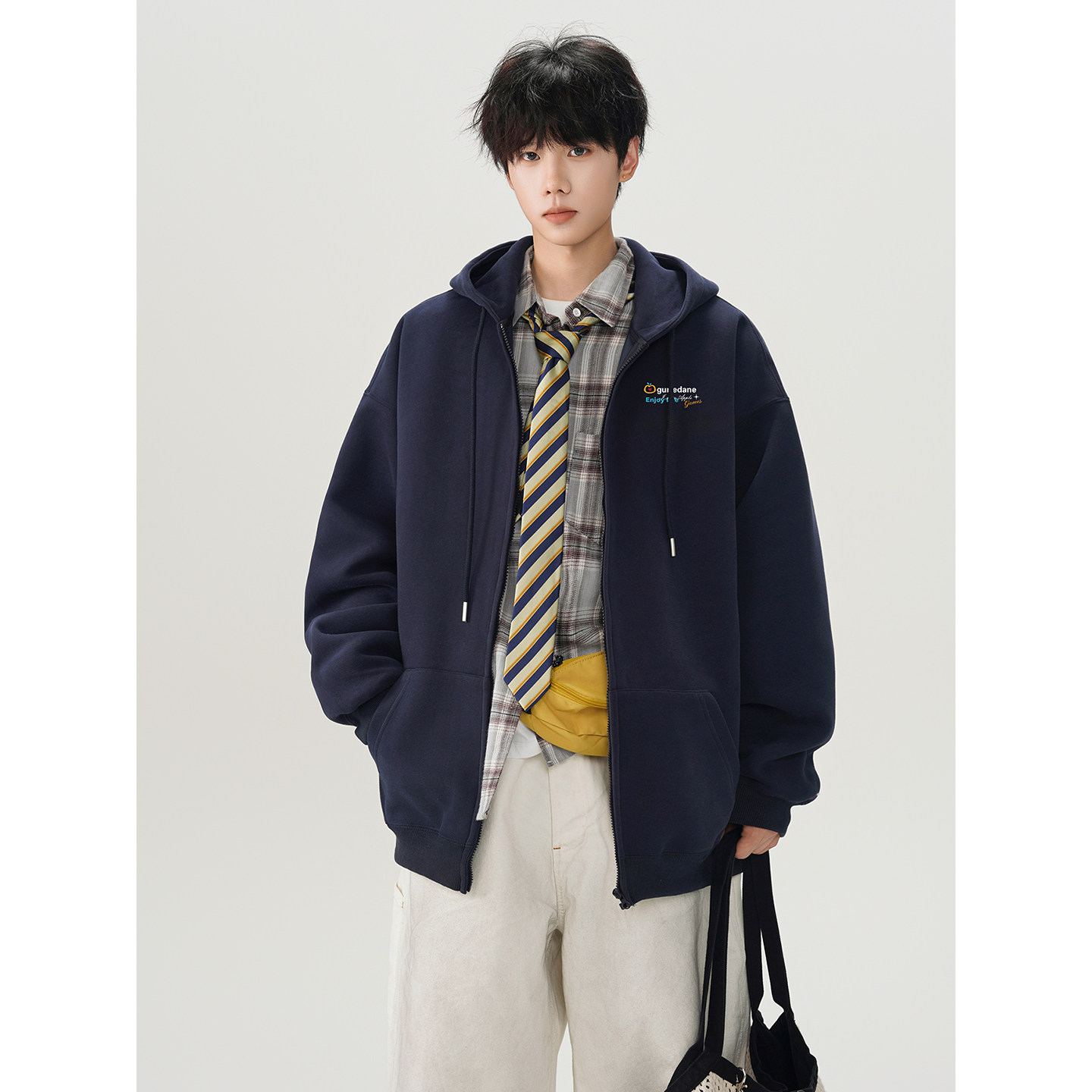 2025新款420克华棉开衫卫衣A336-1-HH1532-特P55（60棉40聚酯纤维,男装T恤,电商A336-1
