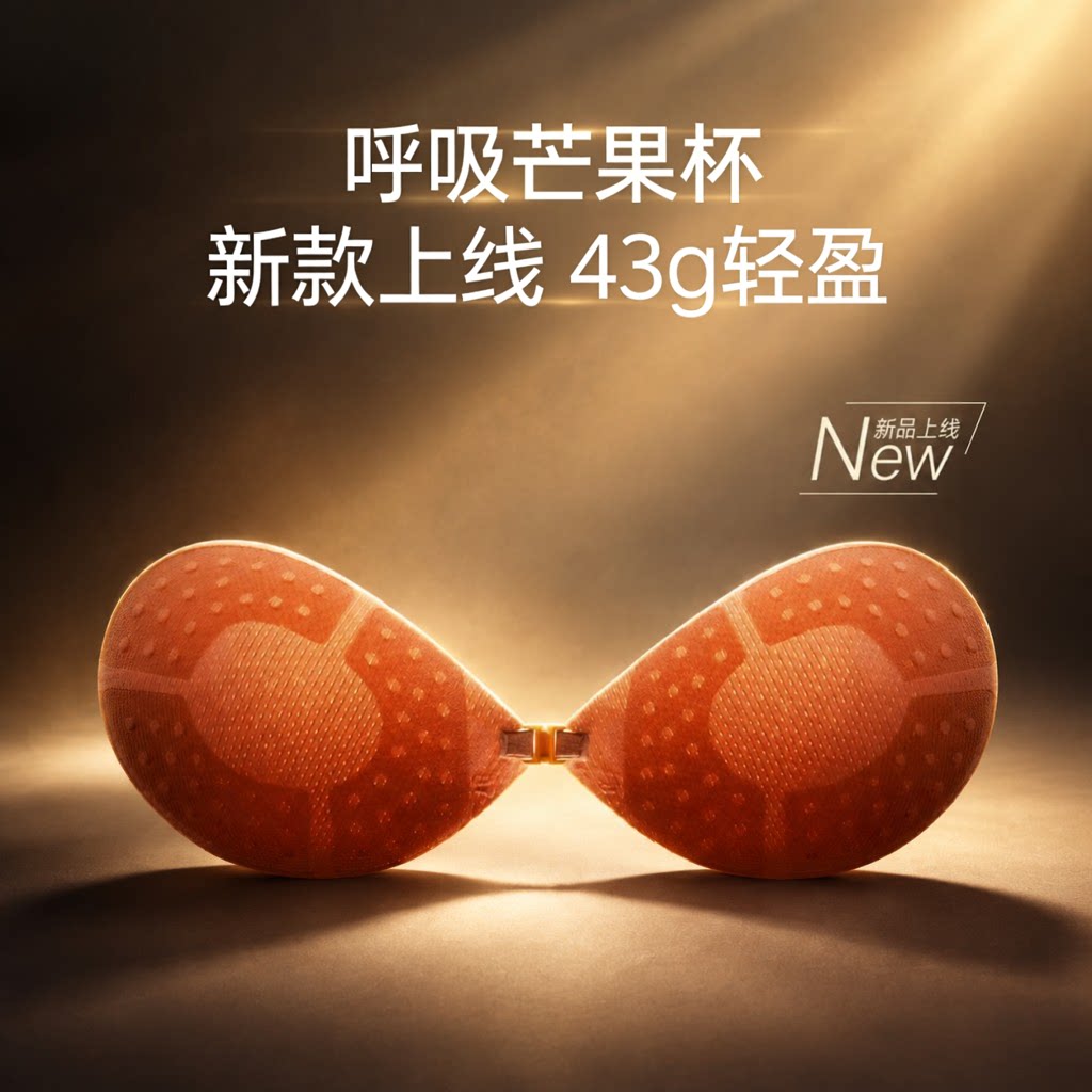 升级加厚5CM3CM隐形强粘胸贴透气芒果杯显大聚拢上托外扩小胸显大
