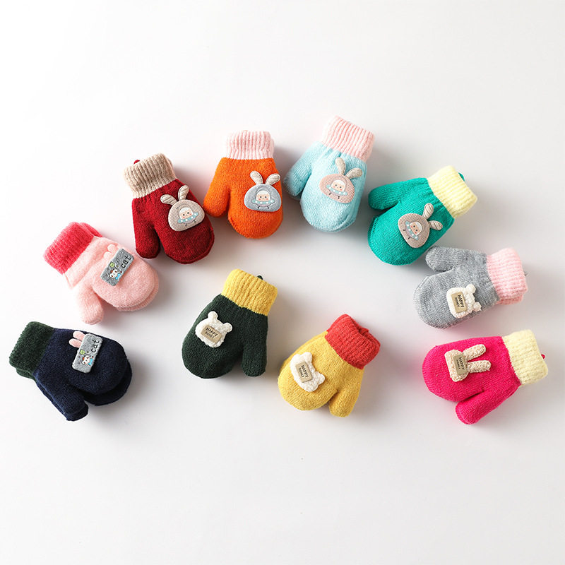 宝宝冬季保暖手套双层加绒加厚防寒可爱卡通1-3岁幼童连指套包指,童装/婴儿装/亲子装,手套,淘宝优惠券,粉丝福利购,淘宝优惠卷