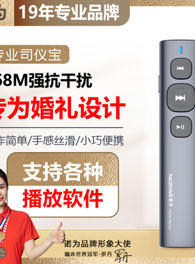 诺为司仪宝婚礼主持人司仪宝音控笔电脑音乐控制器远程遥控器新款无线讲师婚庆现场演出多媒体音控笔智能迷你