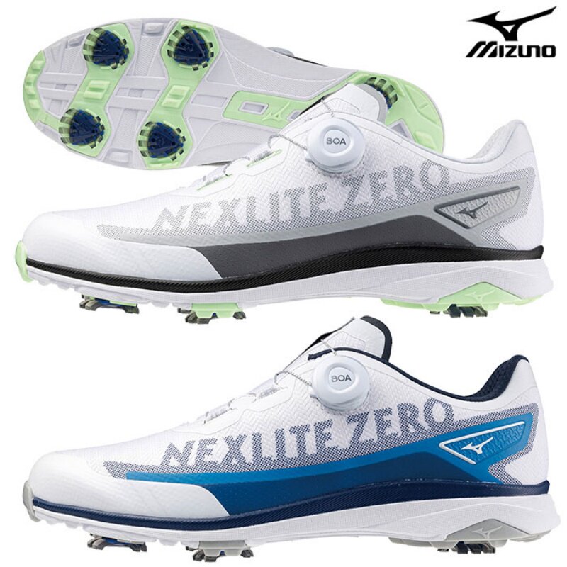 日本直邮Mizuno美津浓专业高尔夫球鞋男3E BOA超轻防水软钉鞋正品