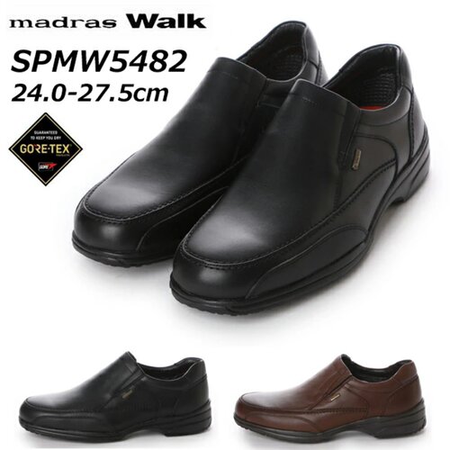 日本直邮Madras Walk 4E宽楦男士休闲步行鞋皮鞋Gore-Tex防水正品
