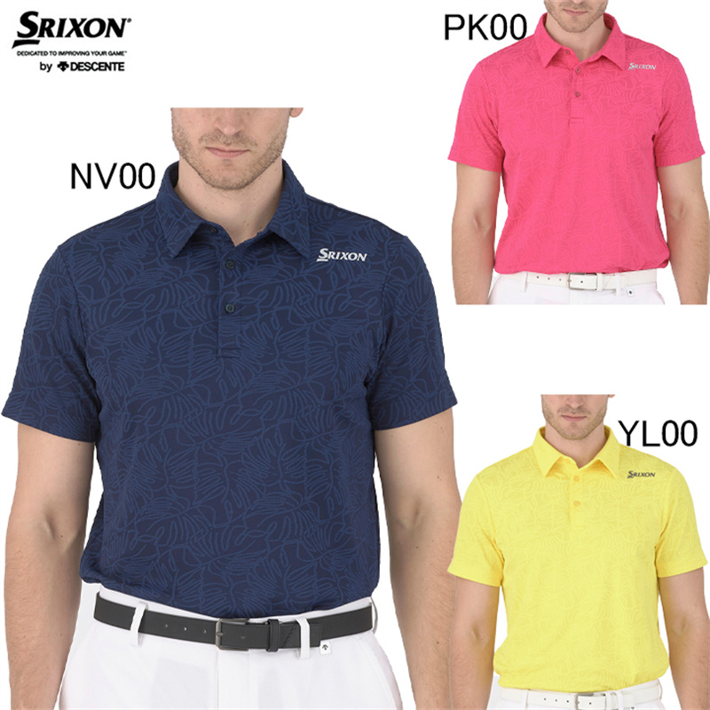 日本Srixon史力胜24年新款男士运动速干短袖POLO衫高尔夫球服代购