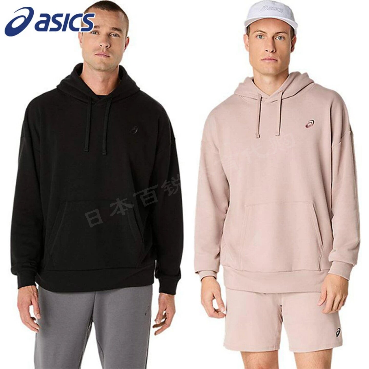 25年新日版ASICS亚瑟士男士运动长袖秋冬卫衣套头连帽衫正品代购