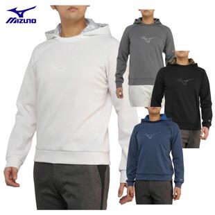 日本Mizuno美津浓男士秋冬保暖长袖连帽卫衣高尔夫球服正品代购