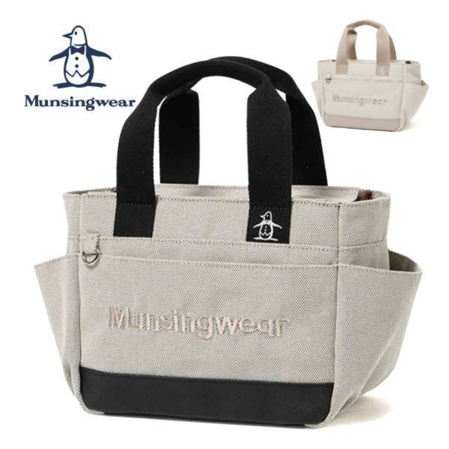 26春夏新日本Munsingwear万星威男女手拎包帆布刺绣高尔夫球车包