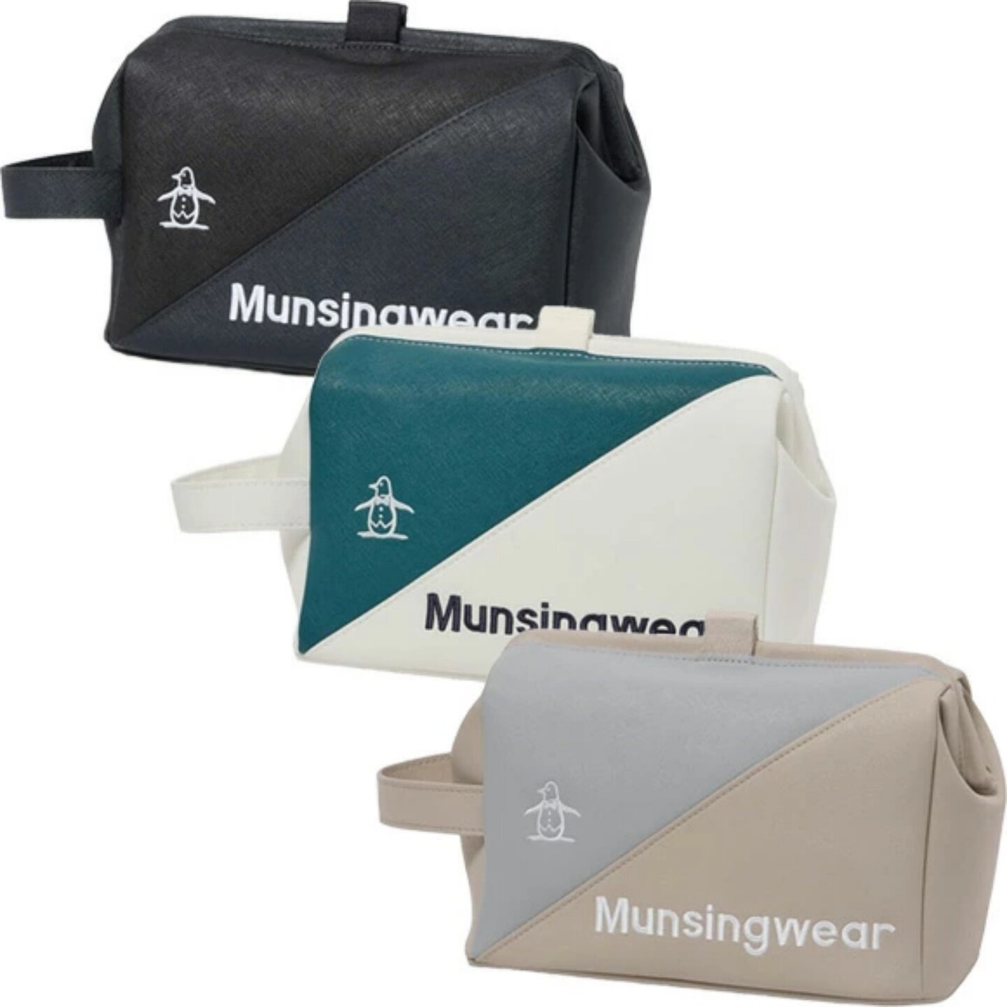 26年款日本Munsingwear万星威男高尔夫手拿包磁扣收纳包正品代购