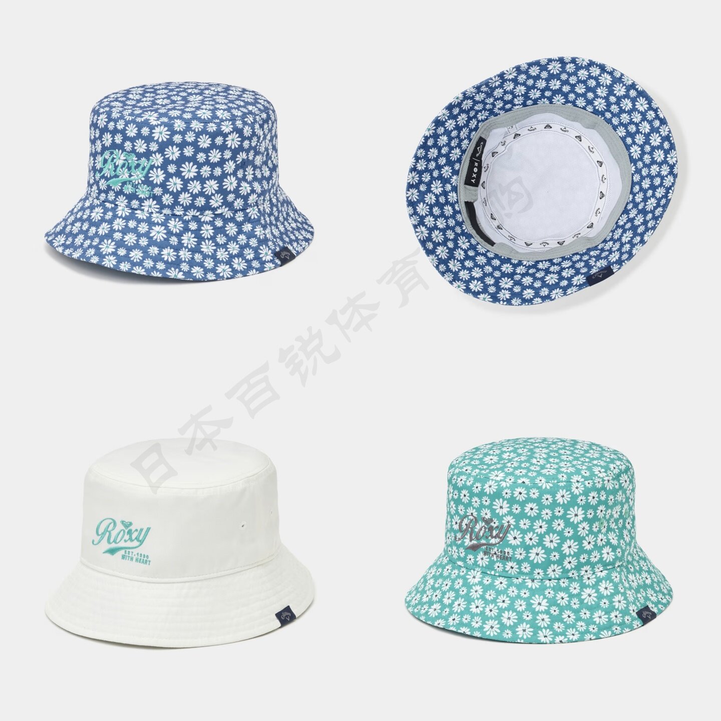 26新日本正品ROXY&卡拉威Callaway联名款女高尔夫球帽印花渔夫帽
