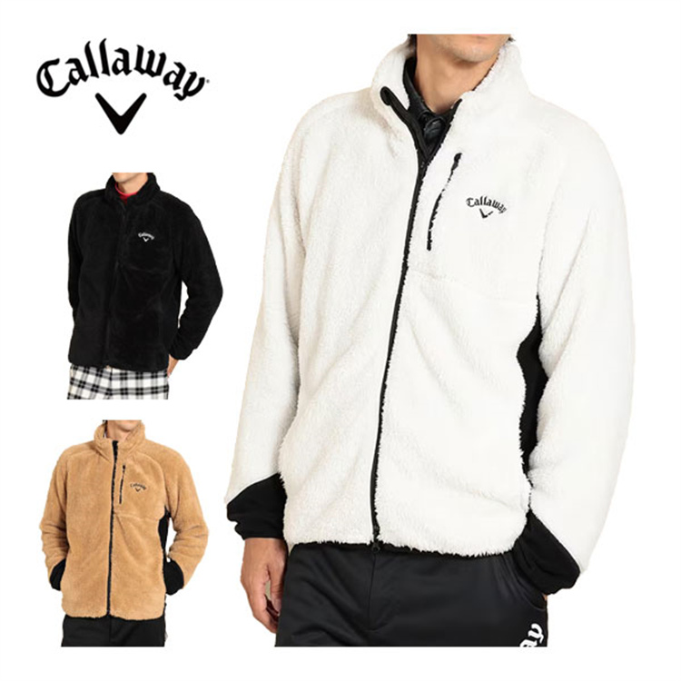 日本正品Callaway卡拉威23新款男高尔夫球服秋冬外套抓绒保暖夹克