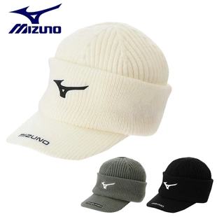 日本高尔夫球帽子针织毛线保暖帽Mizuno美津浓24秋冬男款正品代购