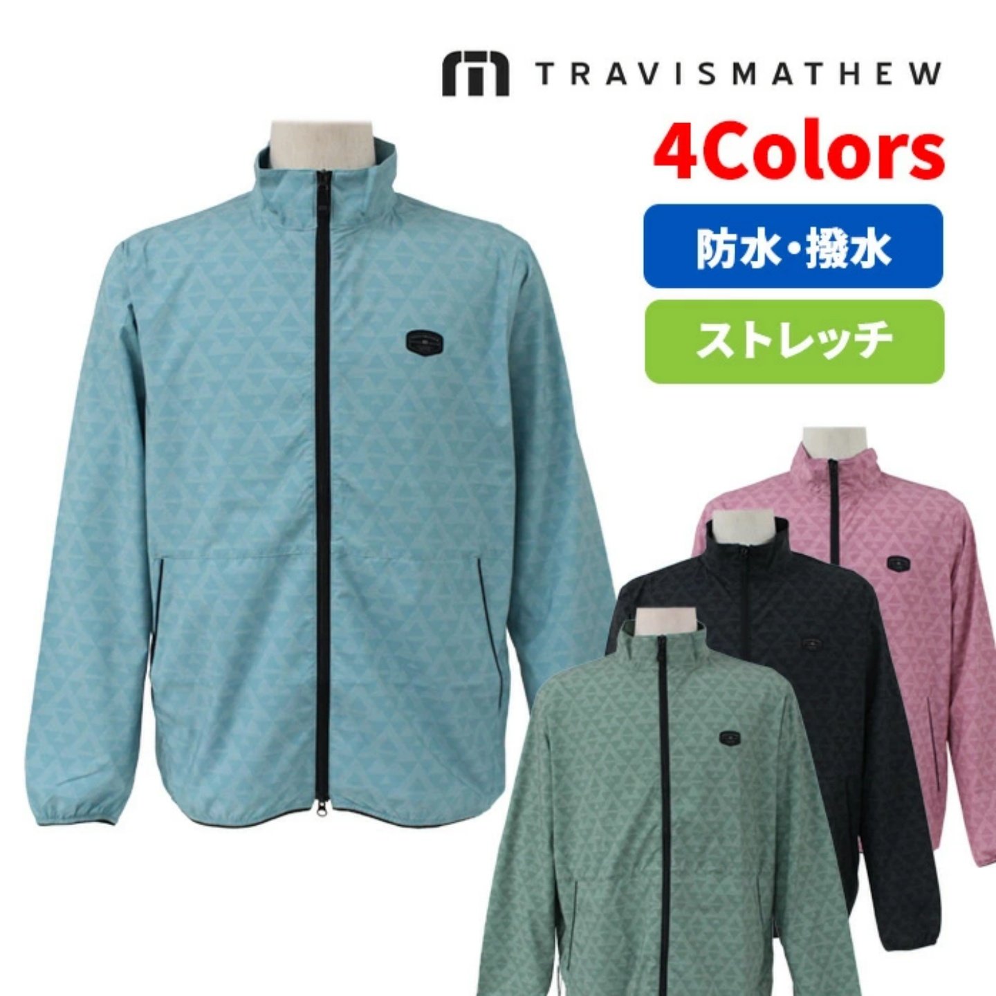 25年款日本Travis Mathew高尔夫男装超轻防水外套夹克高球衫代购