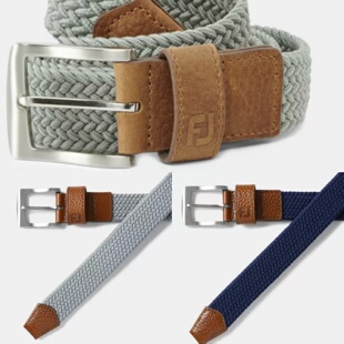 26年新款日本Footjoy FJ男士高尔夫球腰带春夏弹力网状编织款代购