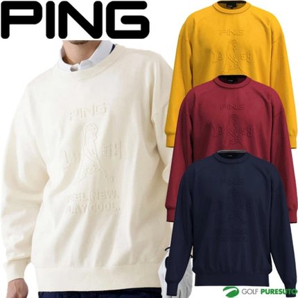 25年款日本Mr. Ping Golf 秋冬男高尔夫长袖针织衫毛衣套头衫正品