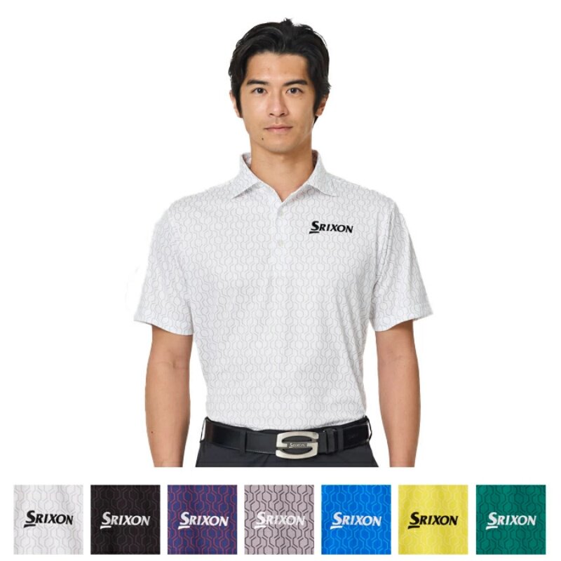 日本产Srixon史力胜进口高尔夫男装速干多色短袖T恤POLO衫25春夏