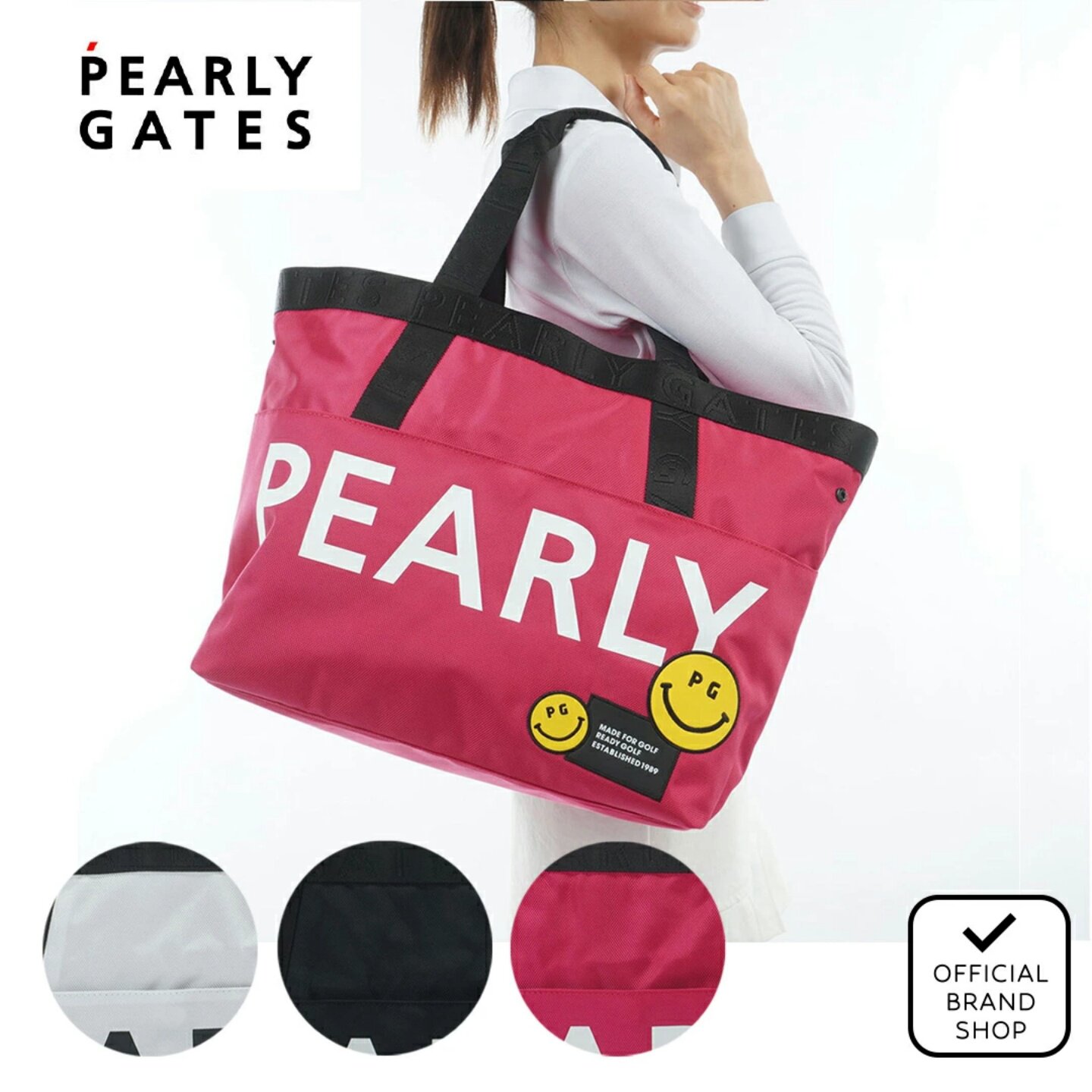 日本正品PEARLY GATES PG男女同款高尔夫球车包衣物包手拎托特包
