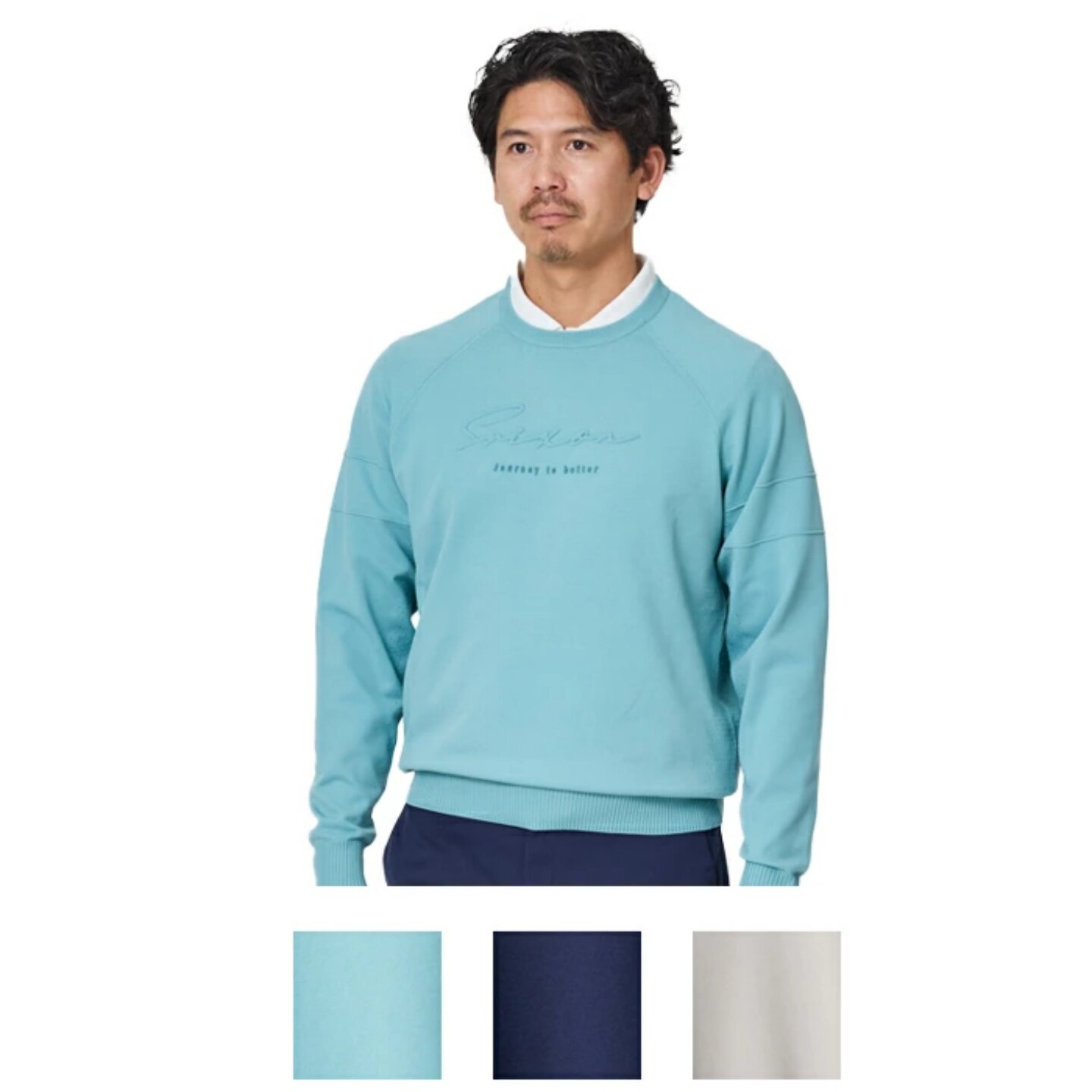 25年款日本Srixon史力胜男高尔夫服装长袖圆领毛衣针织衫正品代购
