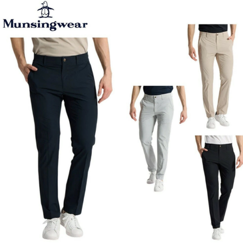 Munsinwear万星威高尔夫裤子男士春夏季直筒运动休闲长裤日本代购
