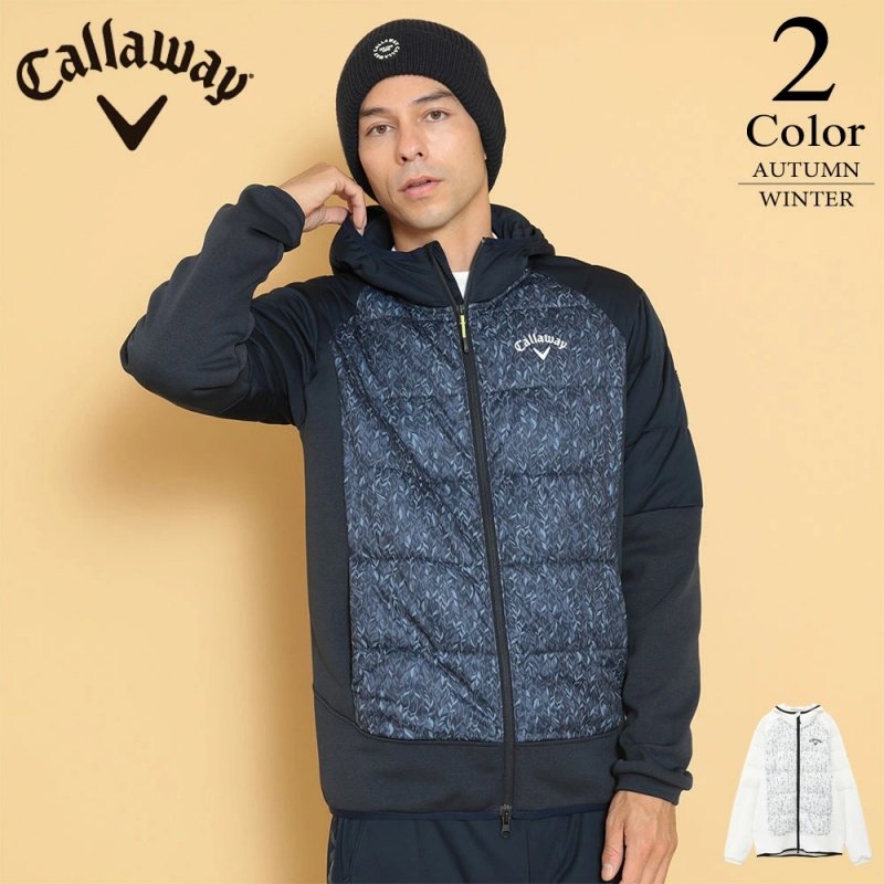 24年秋冬日本Callaway卡拉威男士高尔夫球服秋冬抓绒连帽保暖外套