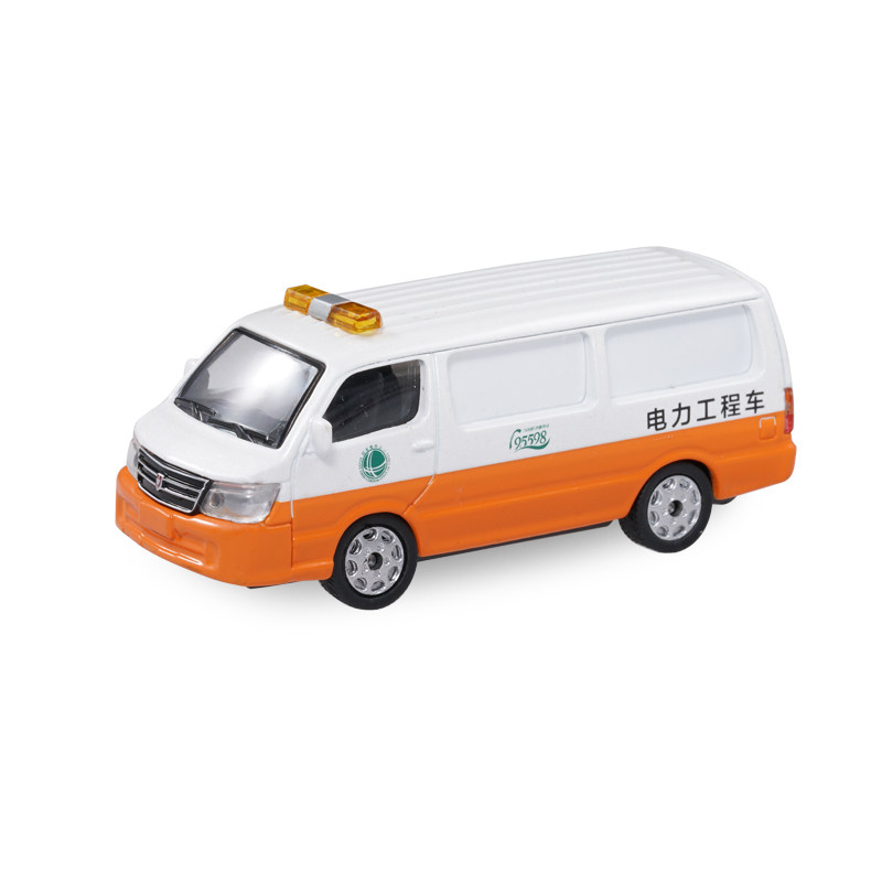 拓意合金小汽车模型玩具 金杯电力工程车 国家电网60号