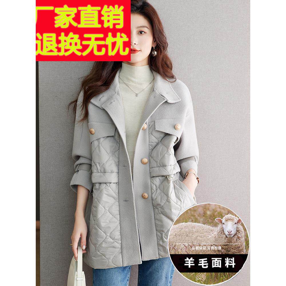 棉服女2024年新款冬季爆款超好看夹棉外套女秋冬高级感中长款棉衣