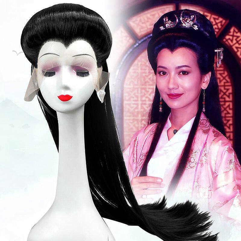 白娘子透气古装风高温丝长直发套