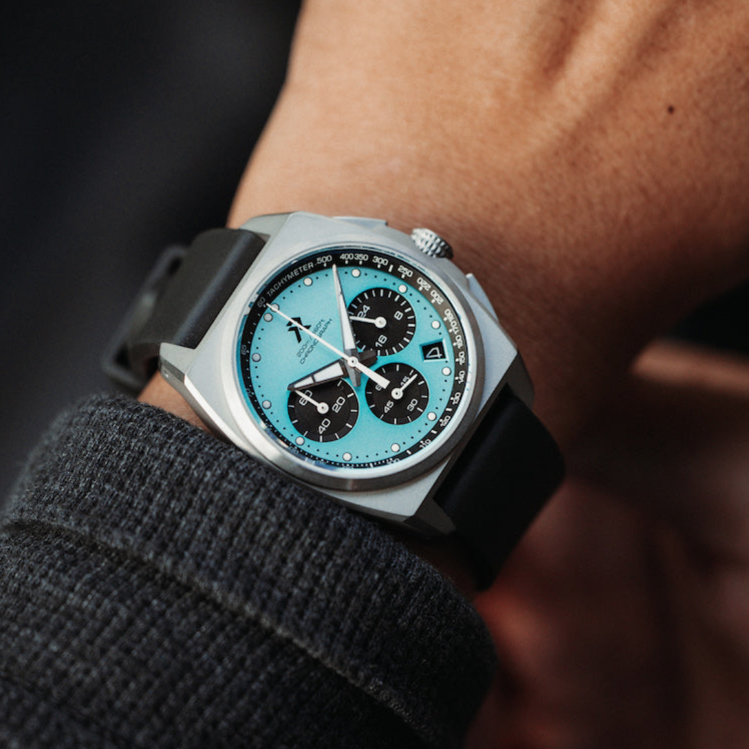 官网代购rze valour chronograph熊猫盘超轻钛合金混动手表