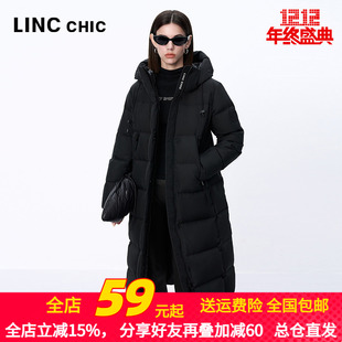 加厚羽绒服女Y24808201 都市机能感长款 LINC金羽杰2024年冬季 新品
