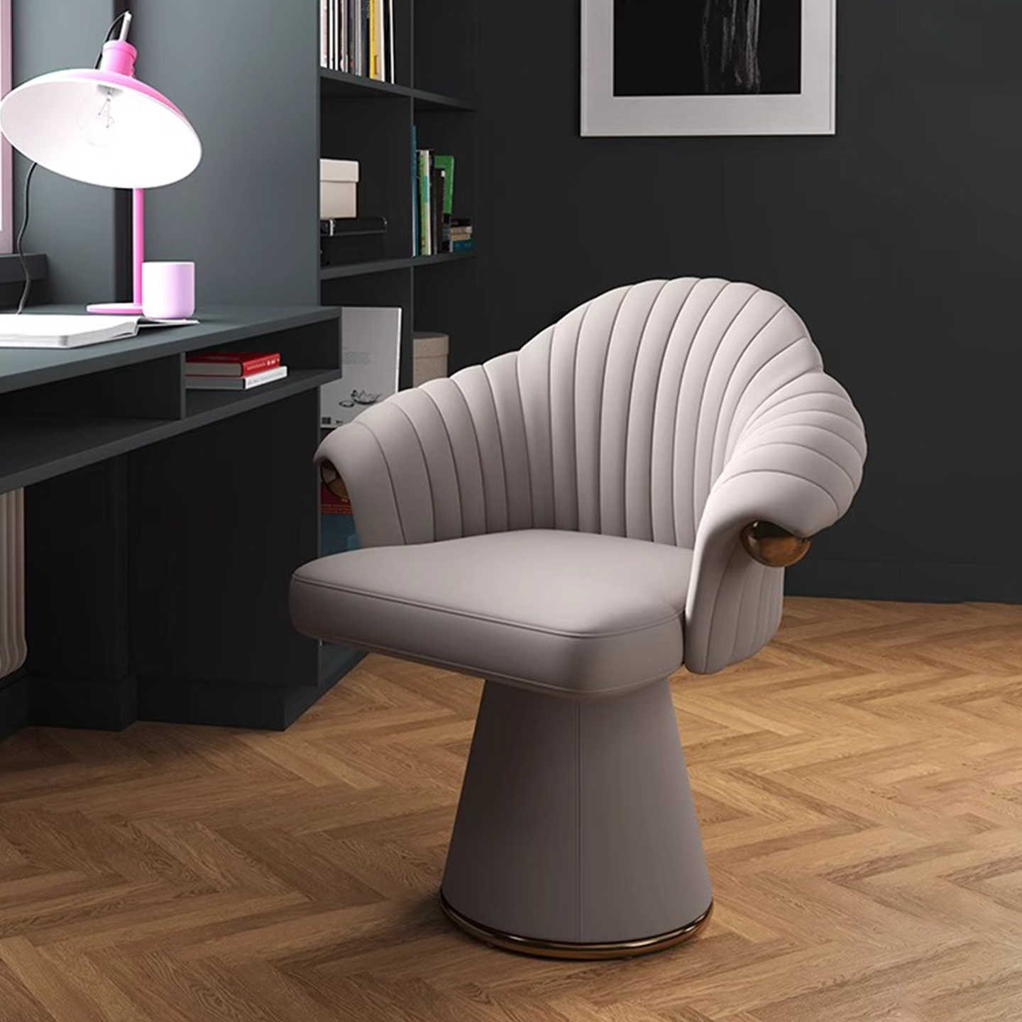 网红款卧室轻奢旋转化妆凳简约