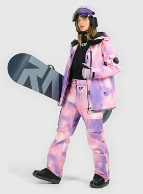 外贸原单出波兰4F女款高端FOB滑雪服套装防水15000 滑雪服滑雪裤