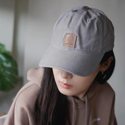 carhartt潮流棒球帽复古男女弯檐