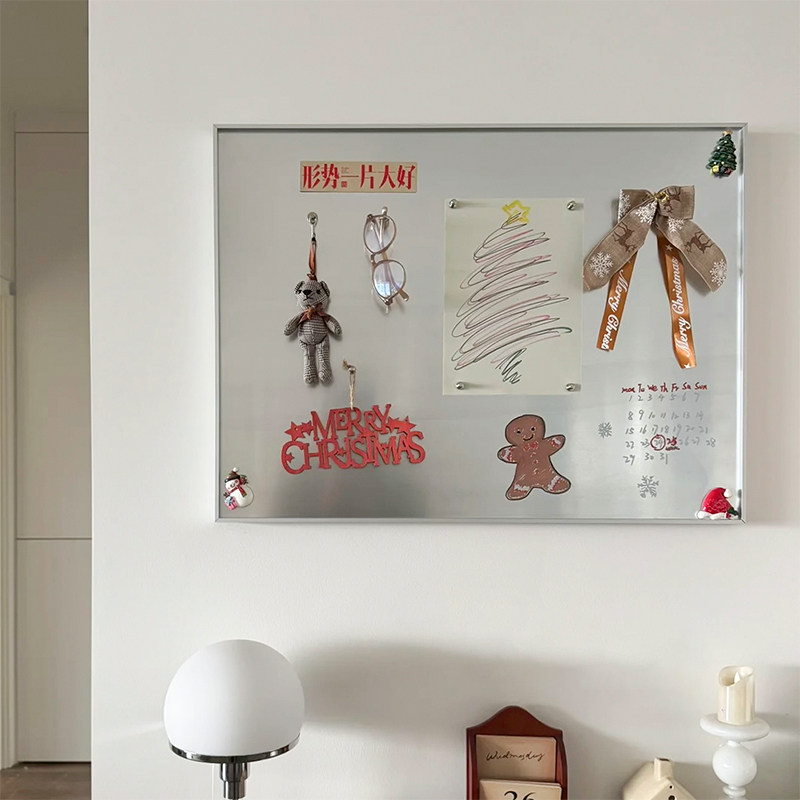 网红磁吸不锈钢装饰画冰箱贴照片墙面收纳画客厅入户玄关画小红书,家居饰品,现代装饰画,淘宝优惠券,粉丝福利购,淘宝优惠卷