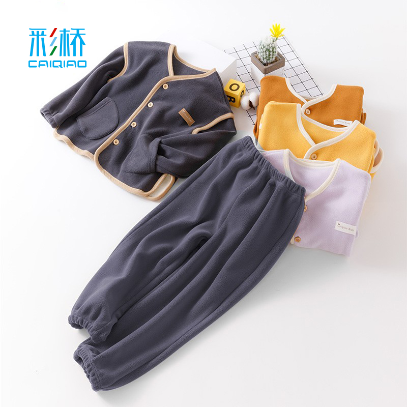 彩桥冬季男女童奥粒绒