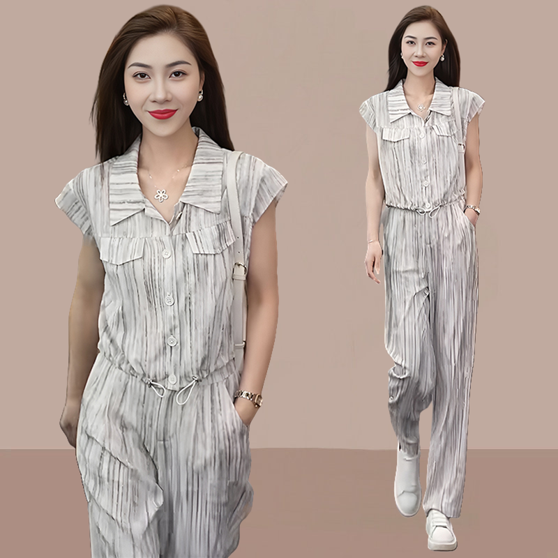 时尚套装女阔腿裤两件套夏季