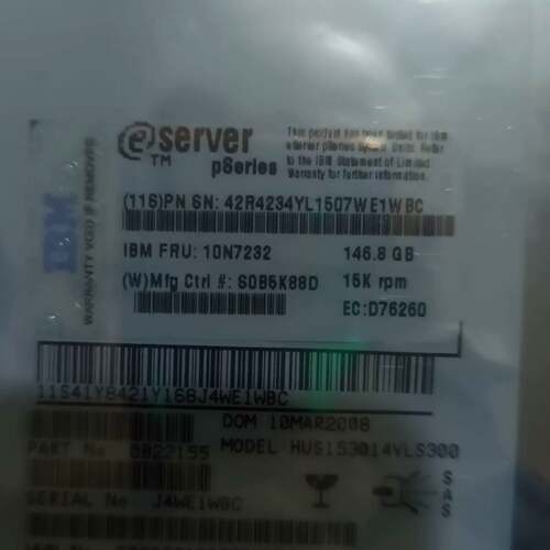 议价IBM 146G 15K SAS 3.5 10N7204 1可维修翻新
