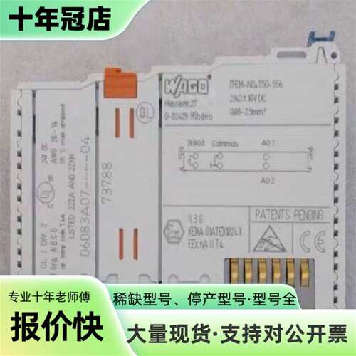 议价德国万可WAGO模块 750-556可维修翻新