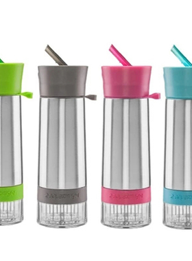 美国ZingAnything Aqua Zinger果汁杯便携多彩不锈钢柠檬创意水杯