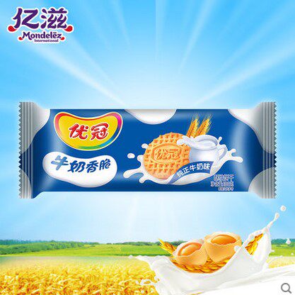 【柯麗蜜零食】達能優冠 牛奶香脆餅幹 100克在類目 零食/堅果/特產, 餅乾/膨化, 餅乾（新）, 酥性餅乾中 - 來自Buy2taobao.com提供專業的淘寶代購服務