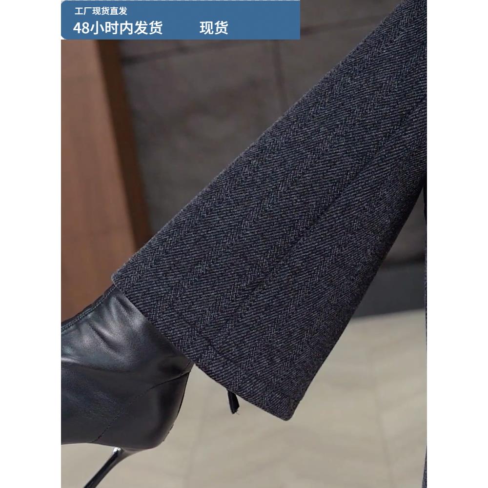 加绒裤子女2025新款今年流行爆款秋冬天加厚网红炸街松紧腰微喇裤