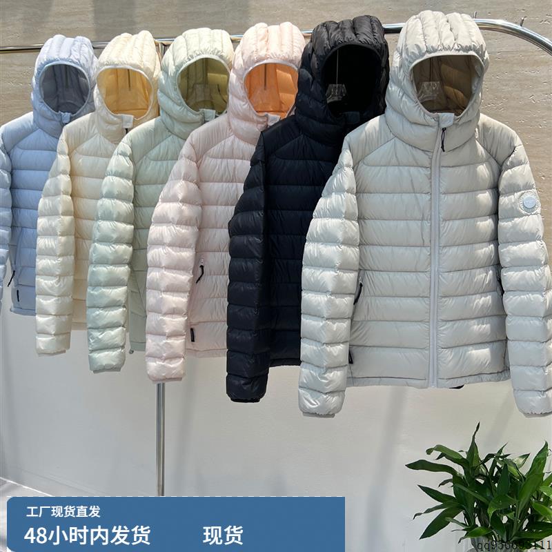 90白鸭绒排骨羽绒服女轻薄短款2025冬新款轻便简约情侣连帽外套男