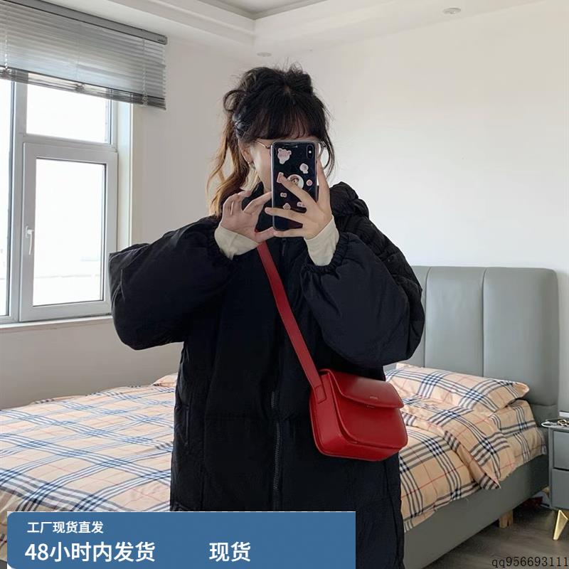 奶fufu白色连帽羽绒服女2025新款中长款过膝加厚显瘦白鸭绒冬外套