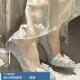 新款 2025秋季 银色婚鞋 水钻蝴蝶结尖头高跟鞋 法式 女细跟单鞋 水晶鞋