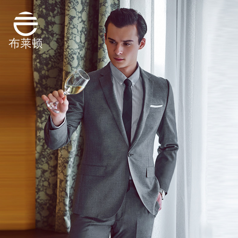 Costume homme MENSPLANET en laine pour printemps - Ref 1557324 Image 4